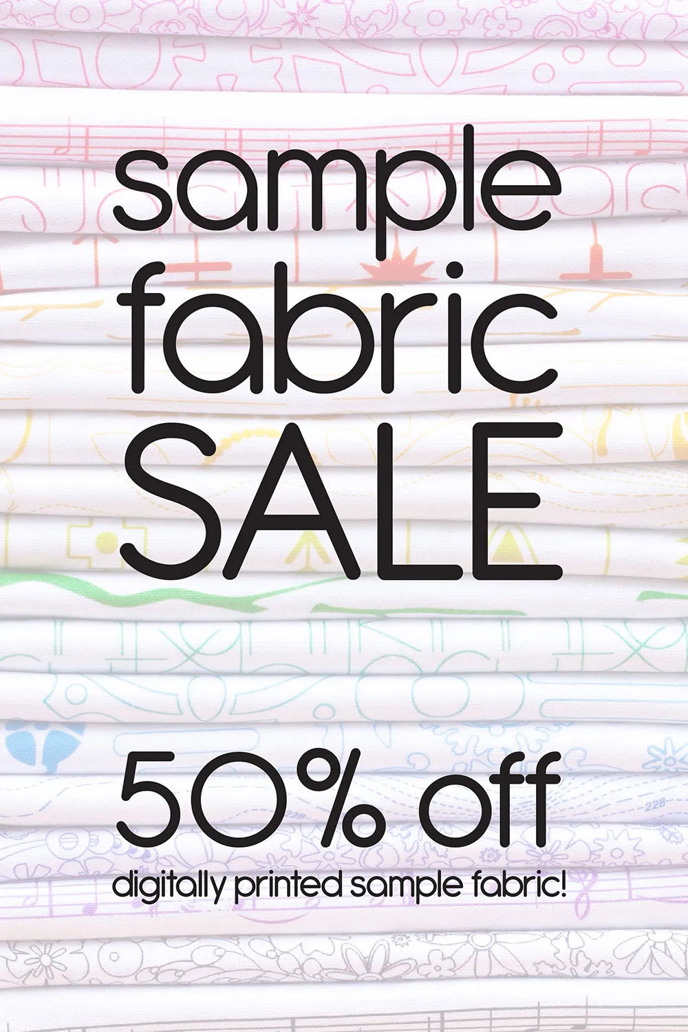 digitally printed sample fabric sale
