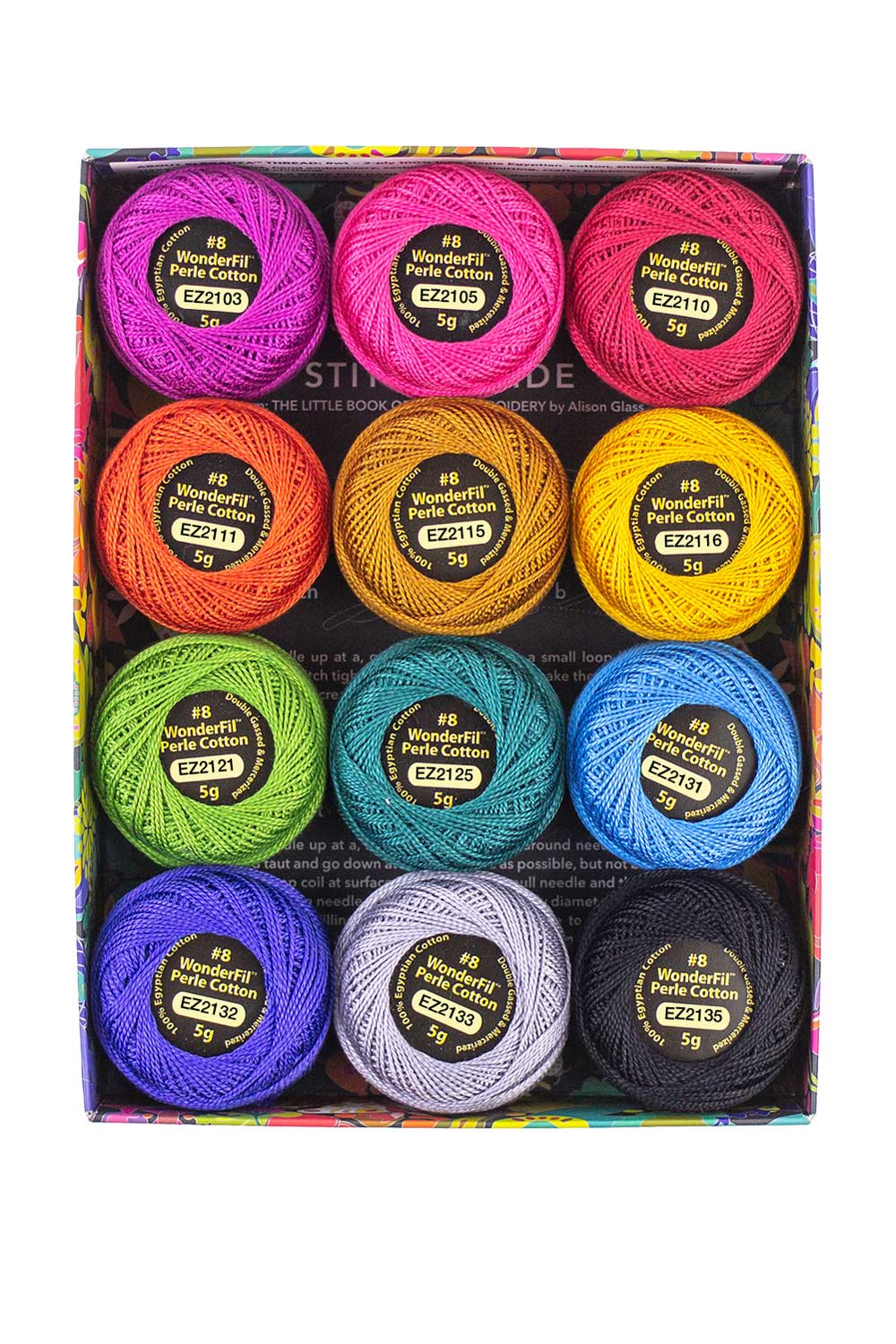 alison glass + wonderfil perle cotton thread box in fauna