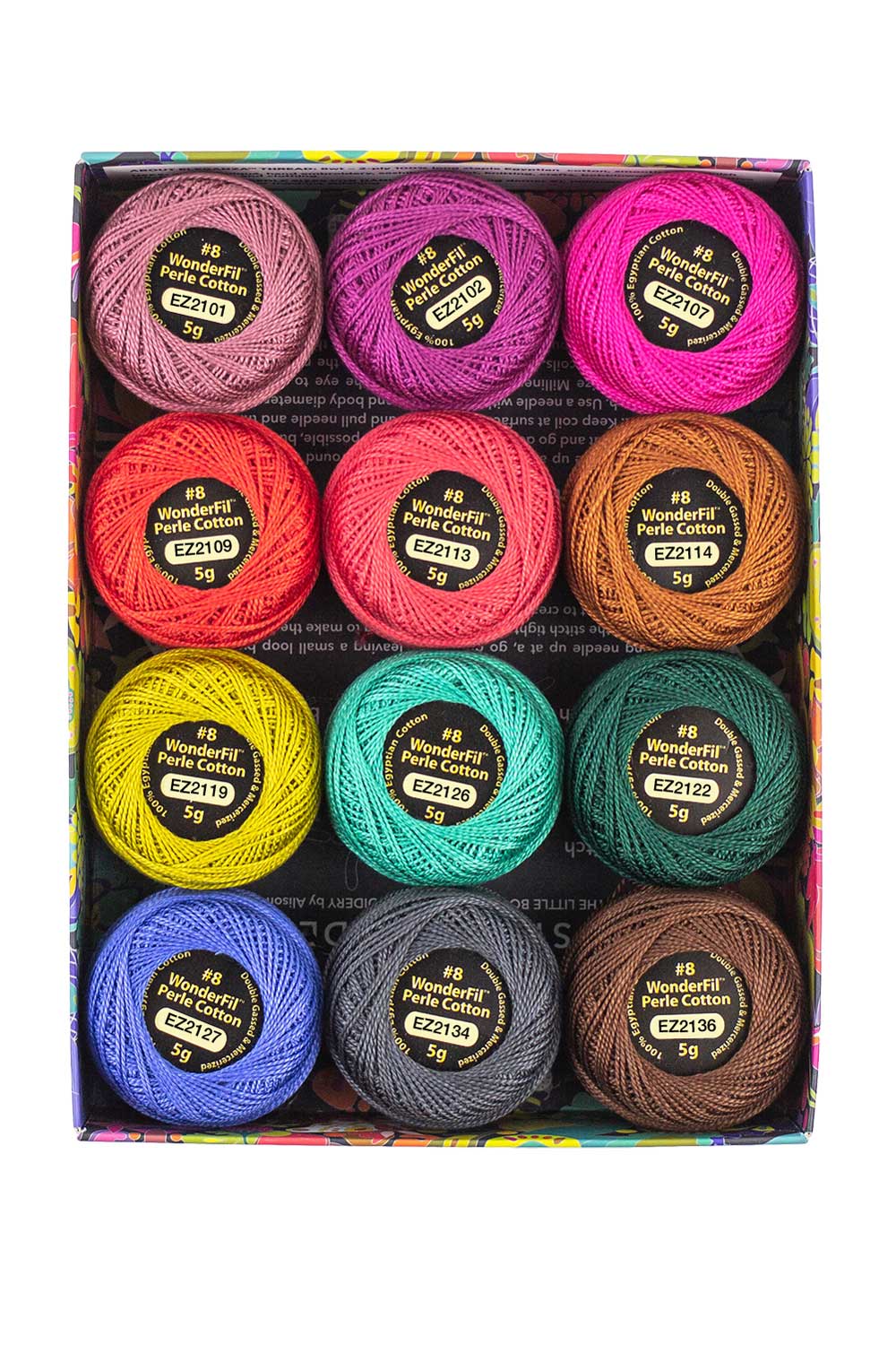 alison glass + wonderfil perle cotton thread box in flora