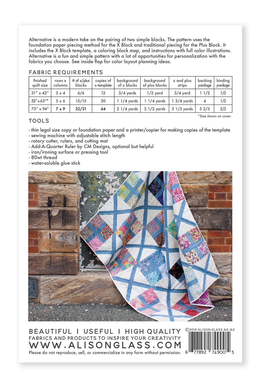 alternative quilt pattern