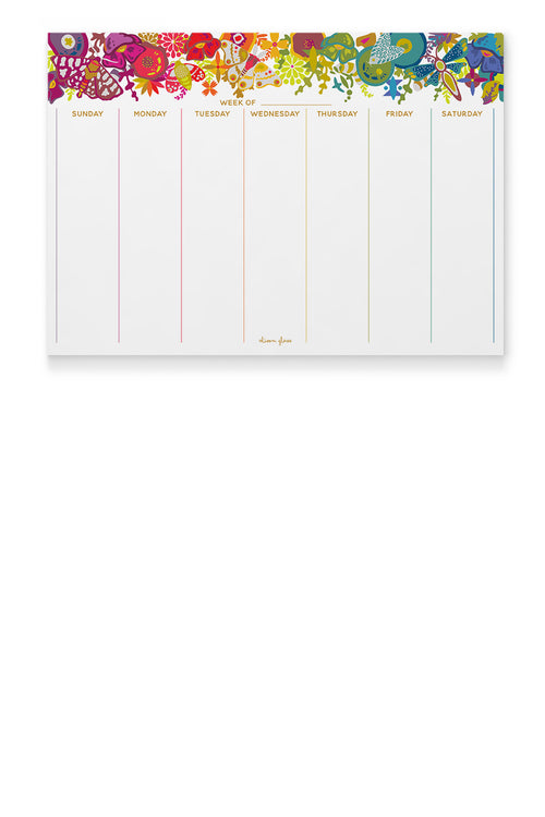 art theory calendar notepad