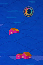 enamel moon pin from the between collection