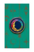 enamel moon pin from the between collection