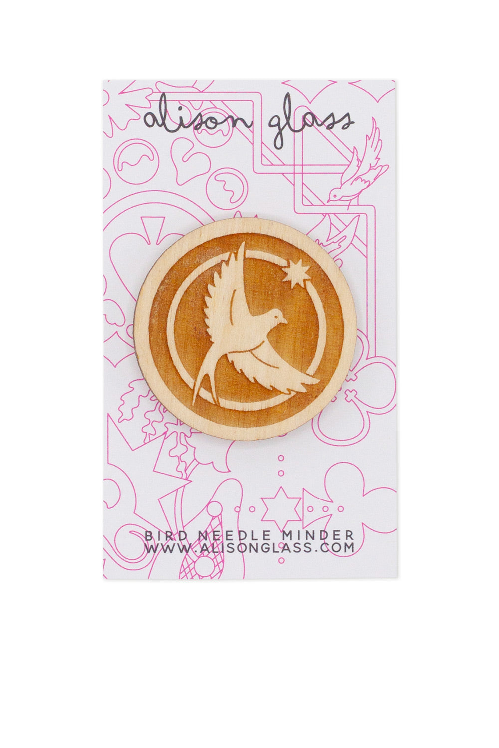 bird needle minder card