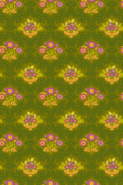 camp kitschy lala yardage courtyard in olive