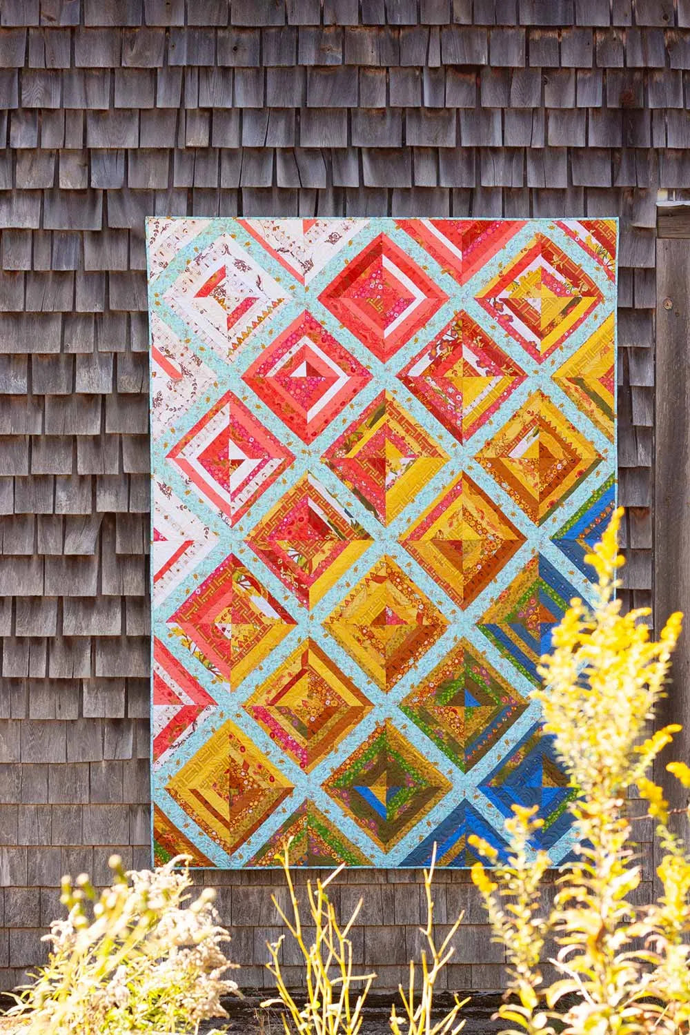 camp quilt workshop and sew along string quilt pattern in camp kitschy lala