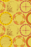 camp kitschy lala yardage thankful in mustard
