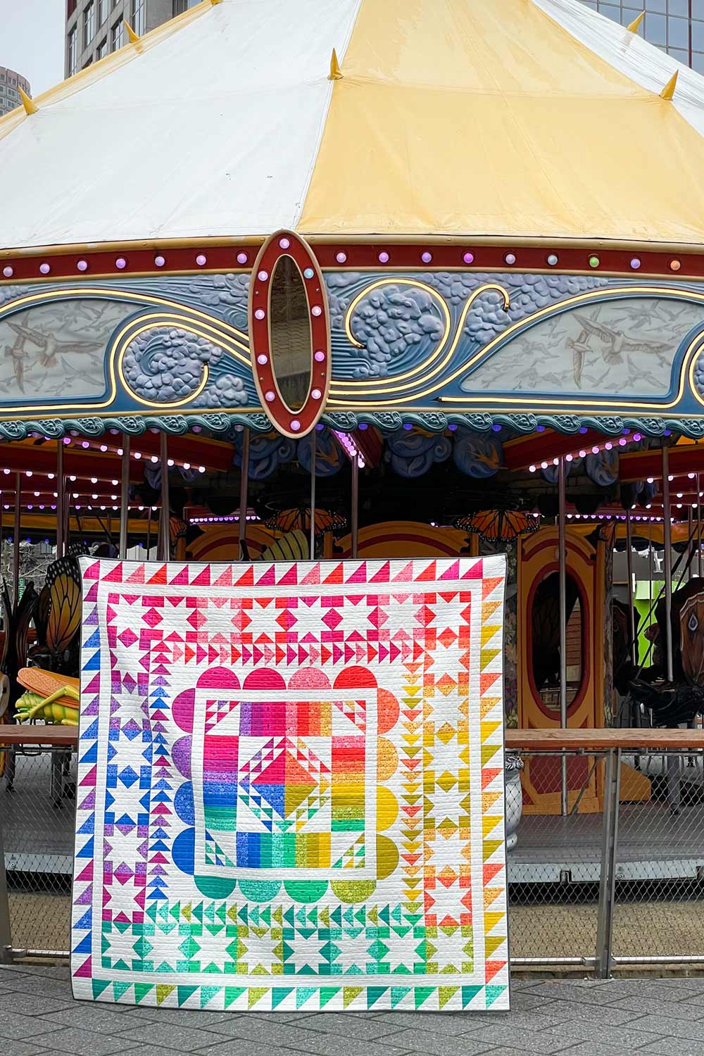 sign up for the carousel block of the month medallion quilt with jessica plunkett and alison glass