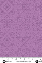 PRESALE - Color Camp Basics - Bloom Yardage - Bandana in Muted Amethyst