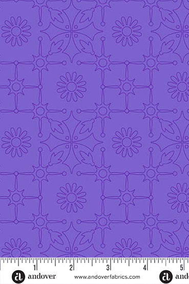 PRESALE - Color Camp Basics - Bloom Yardage - Leatherwork in Galaxy