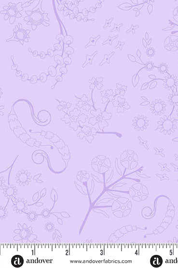 PRESALE - Color Camp Basics - Bloom Yardage - Nestled in Lighter Pansy