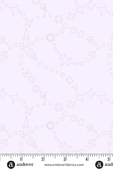 PRESALE - Color Camp Basics - Bloom Yardage - Trailmap in Lightest Pansy