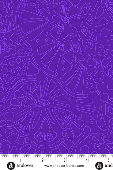 PRESALE - Color Camp Basics - Bloom Yardage - Veil in Dark Galaxy
