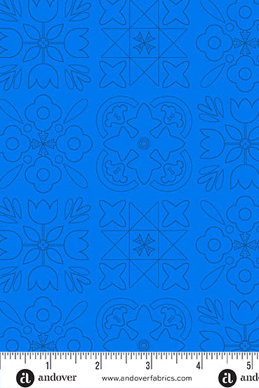 PRESALE - Color Camp Basics - Dusk Yardage - Bandana in Cobalt