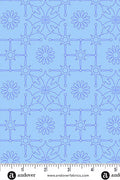 PRESALE - Color Camp Basics - Dusk Yardage - Leatherwork in Light Cobalt