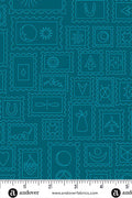 PRESALE - Color Camp Basics - Dusk Yardage - Postcard in Dark Peacock