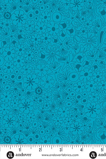 PRESALE - Color Camp Basics - Dusk Yardage - Shallows in Peacock