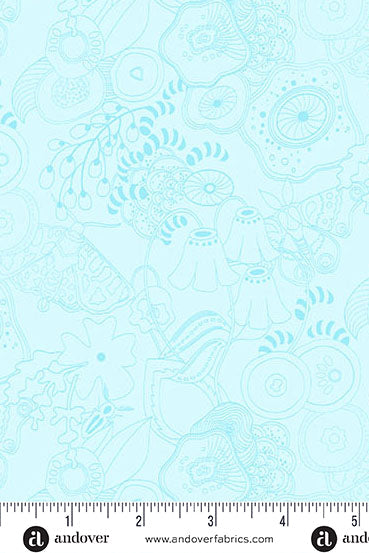 PRESALE - Color Camp Basics - Dusk Yardage - Tangle in Lighter Pool
