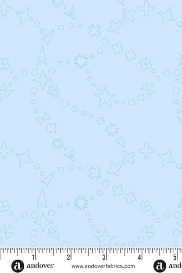 PRESALE - Color Camp Basics - Dusk Yardage - Trailmap in Lighter Cobalt