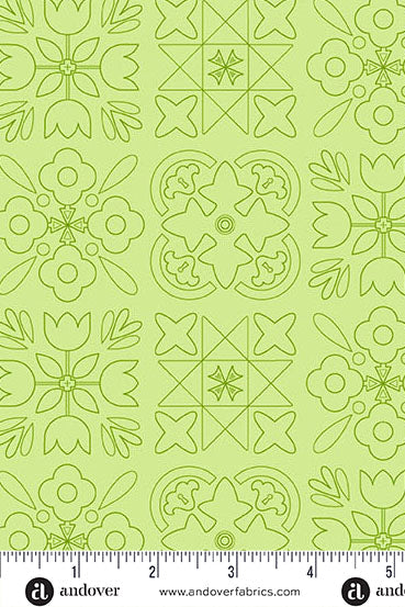 PRESALE - Color Camp Basics - Grove Yardage - Bandana in Light Grass