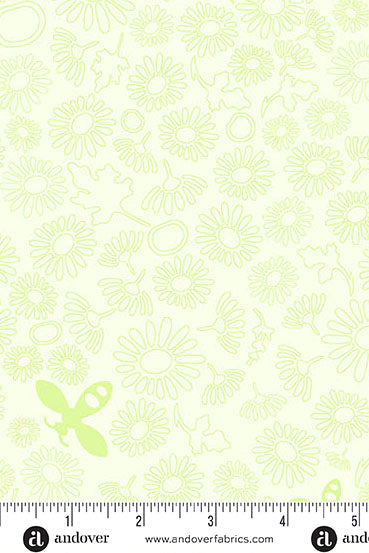 PRESALE - Color Camp Basics - Grove Yardage - Bee in Lightest Grass