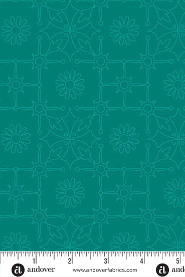 PRESALE - Color Camp Basics - Grove Yardage - Leatherwork in Dark Teal