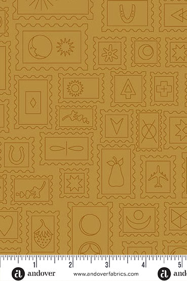 PRESALE - Color Camp Basics - Sun Yardage - Postcard in Muted Marigold