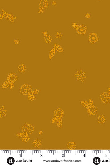 PRESALE - Color Camp Basics - Sun Yardage - Sprig in Dark Marigold