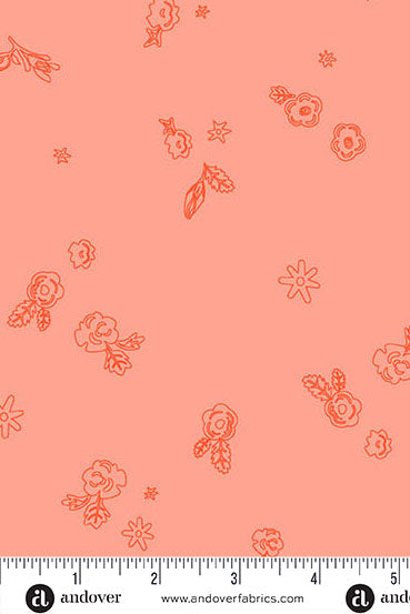 PRESALE - Color Camp Basics - Sun Yardage - Sprig in Light Poppy
