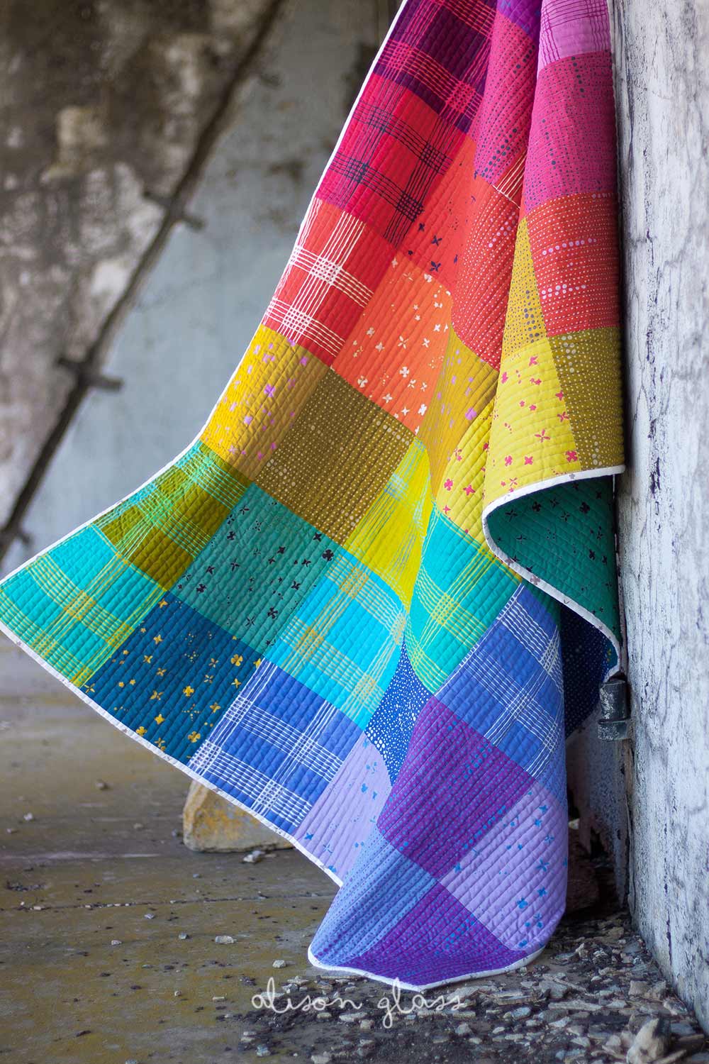 chroma patchwork sideways closeup