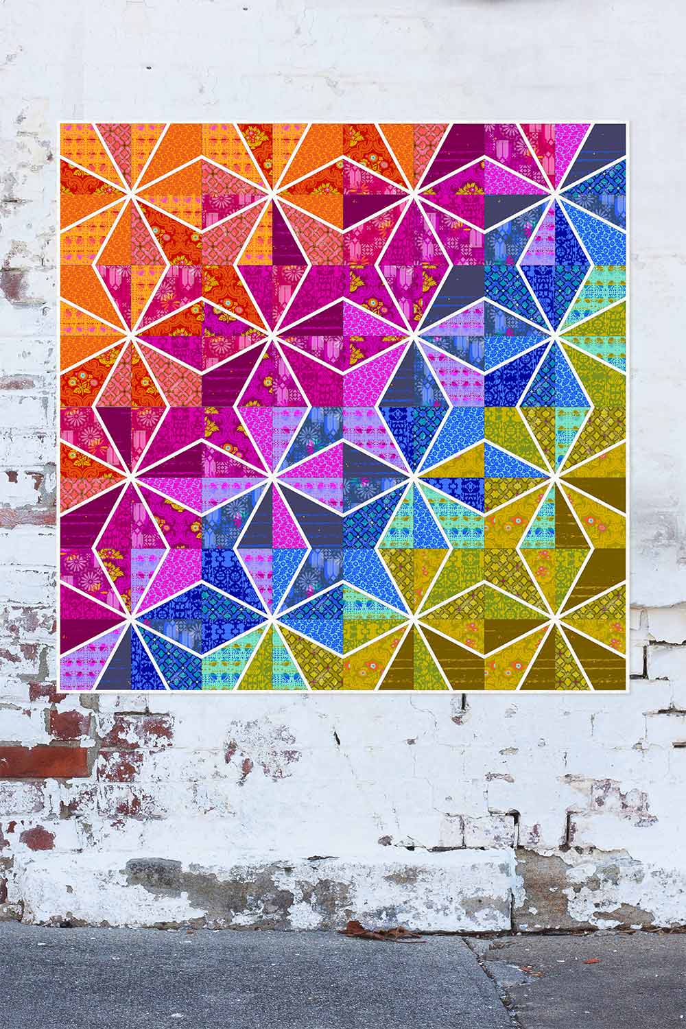 lumen in chrysanthemum quilt kit