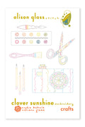 clover sunshine crafts alison glass pattern company