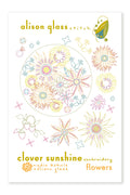 clover sunshine flowers alison glass pattern company