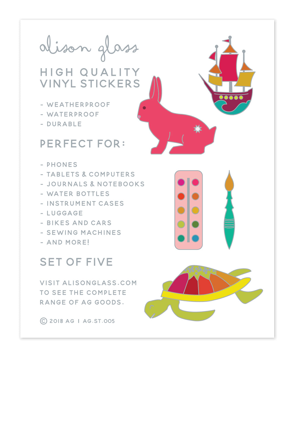 collection sticker pack back