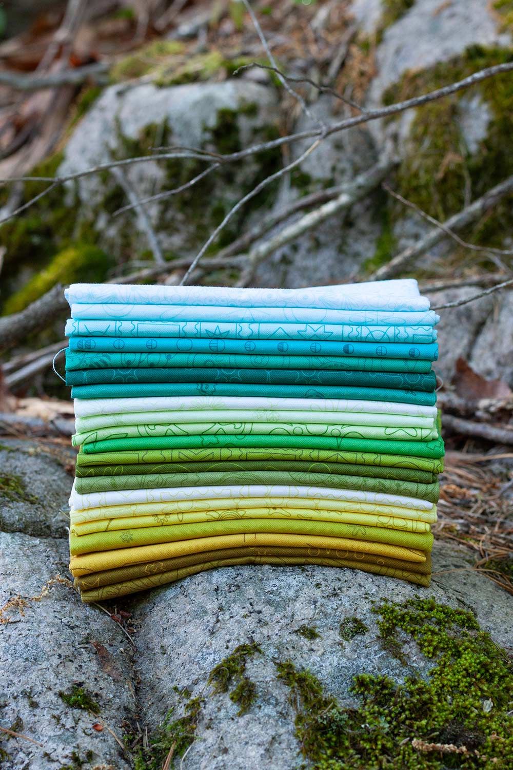 PRESALE - Color Camp Basics - Grove Yardage - Postcard in Toad