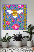 Pixel Bee in Color Camp Basics Quilt Kit - Presale