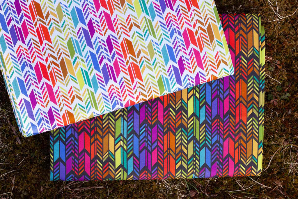 spectrum feathers in night and day from color wheel