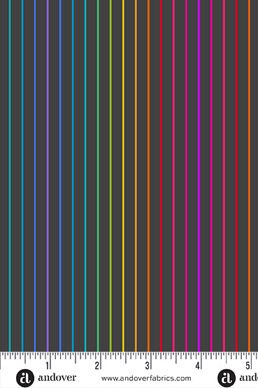 color wheel yardage spectrum stripe in night