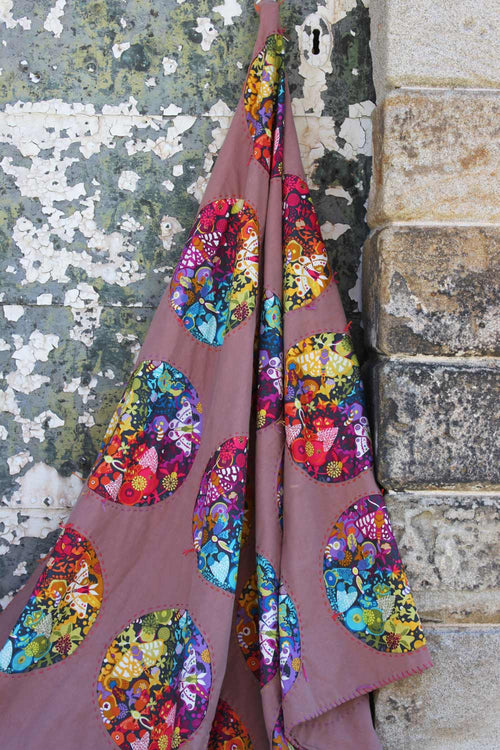 cozy art theory circle quilt