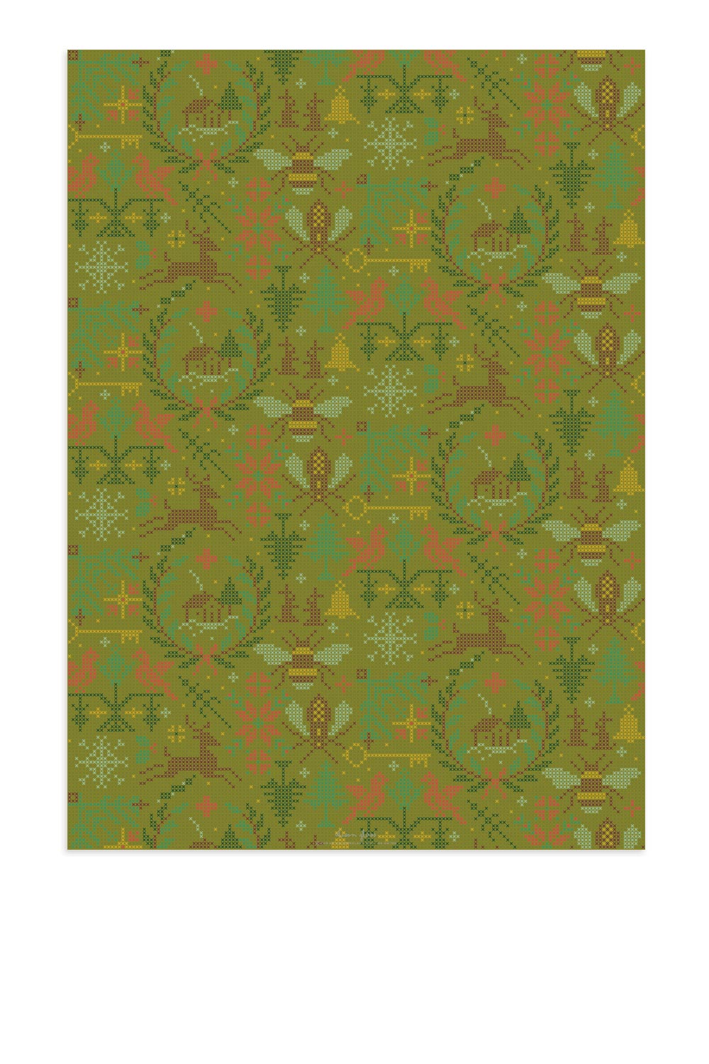 crossed gift wrap