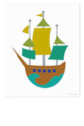 boat art print