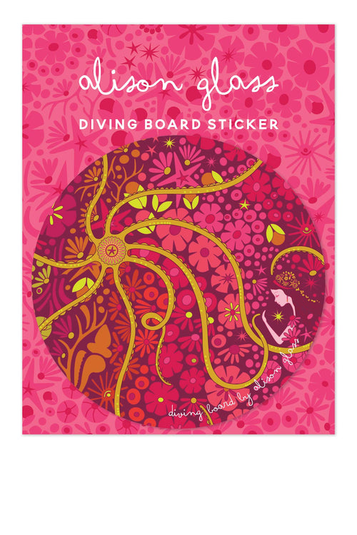 diving board mermaid sticker