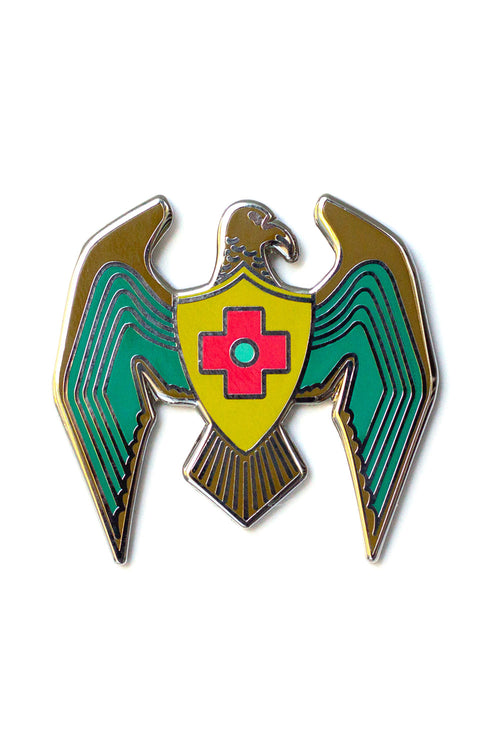 jade eagle enamel pin