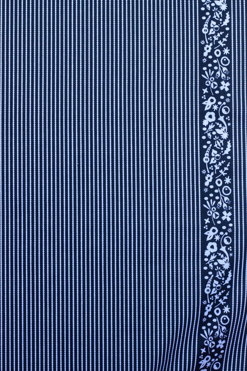 ellipse oval stripe in panda yardage