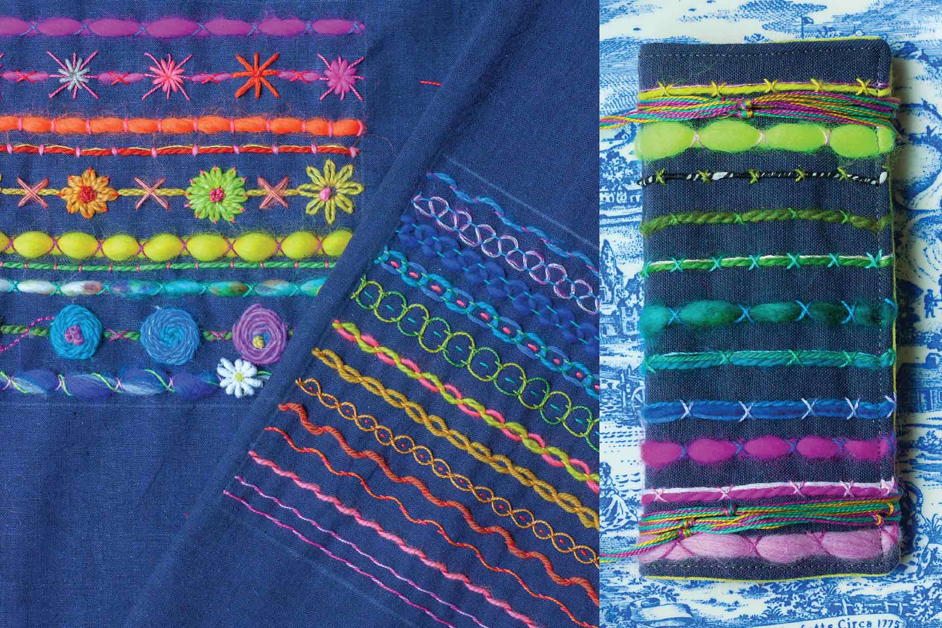 fancy stitches workshop samples and projects