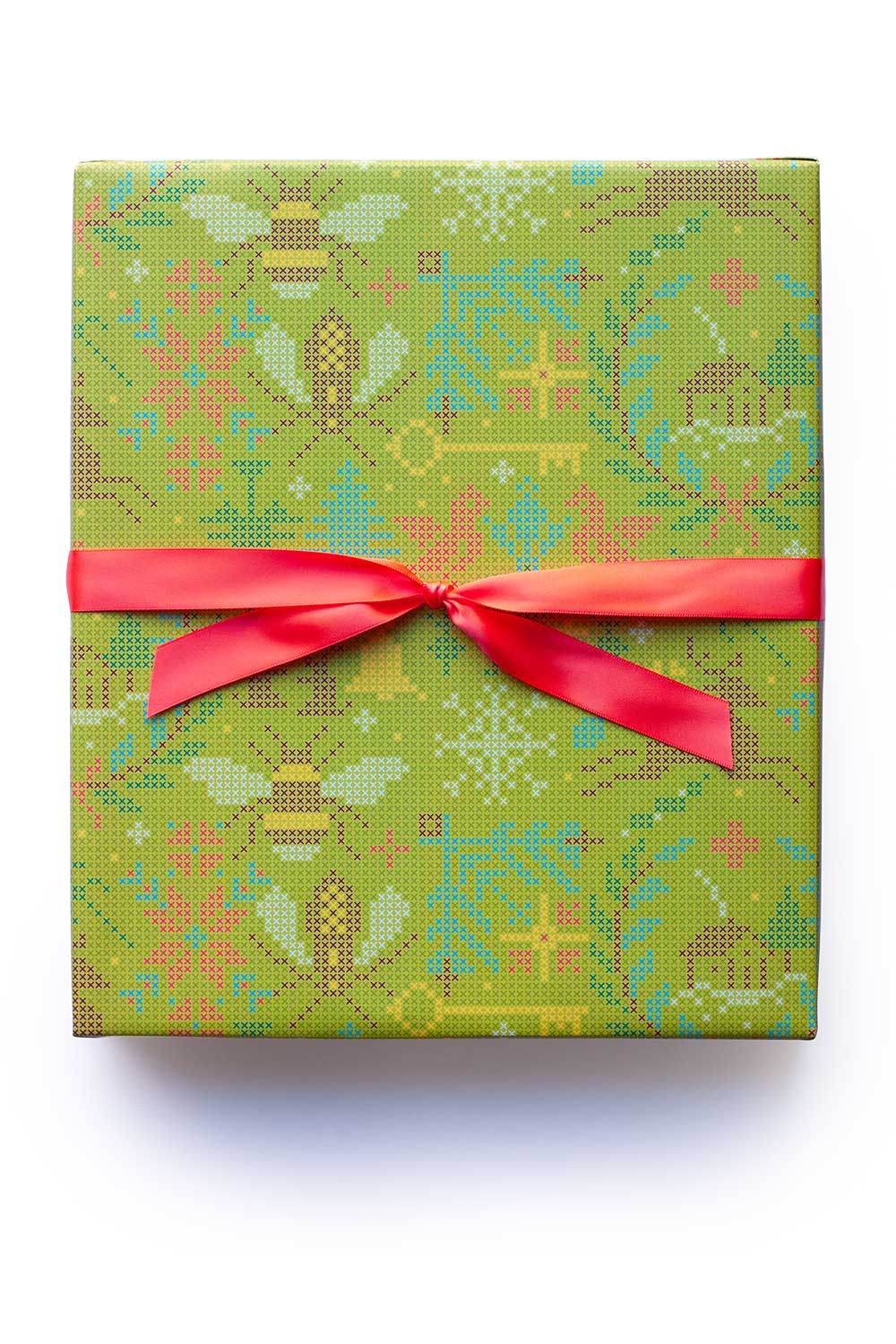 crossed gift wrap
