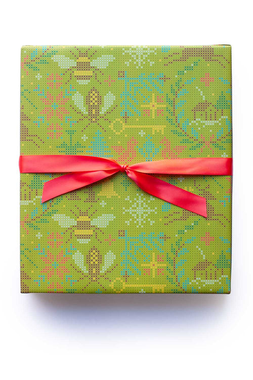 crossed gift wrap