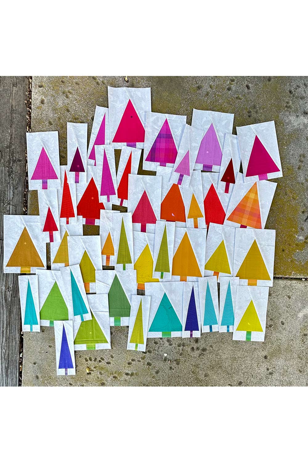 little trees quilt kit