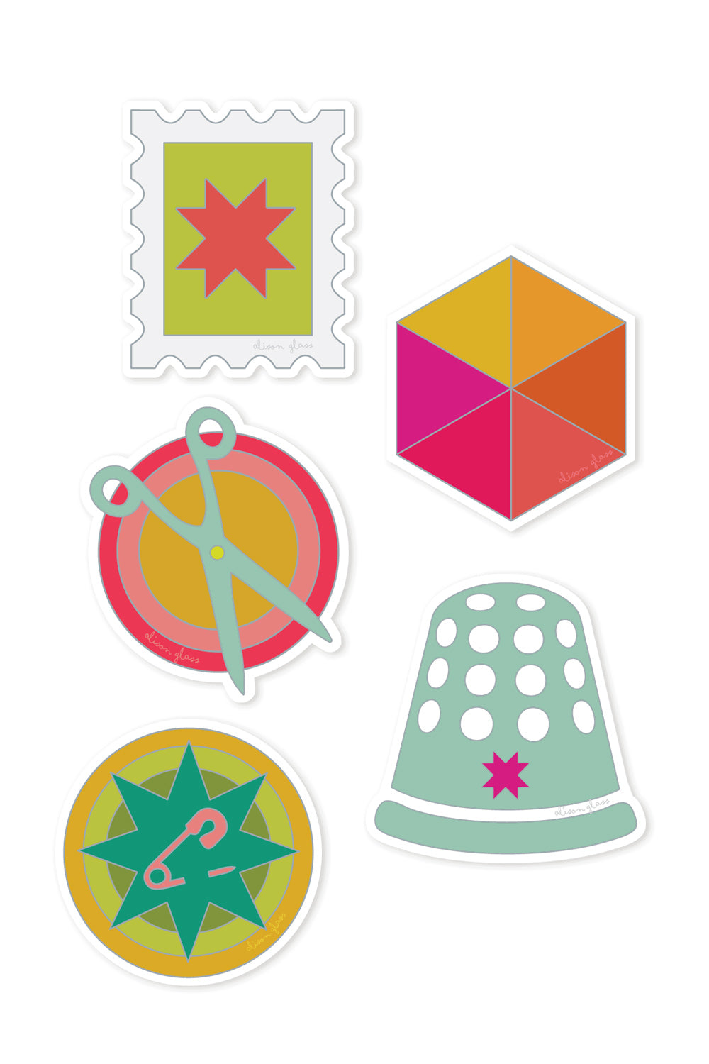 handiwork sticker set