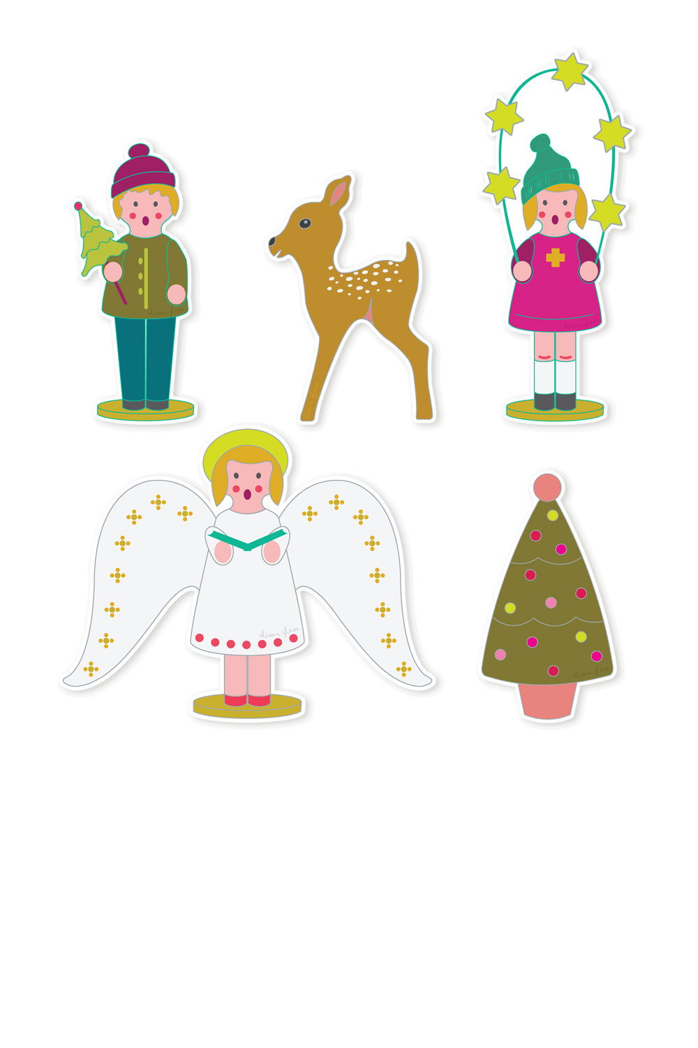 holiday sticker set